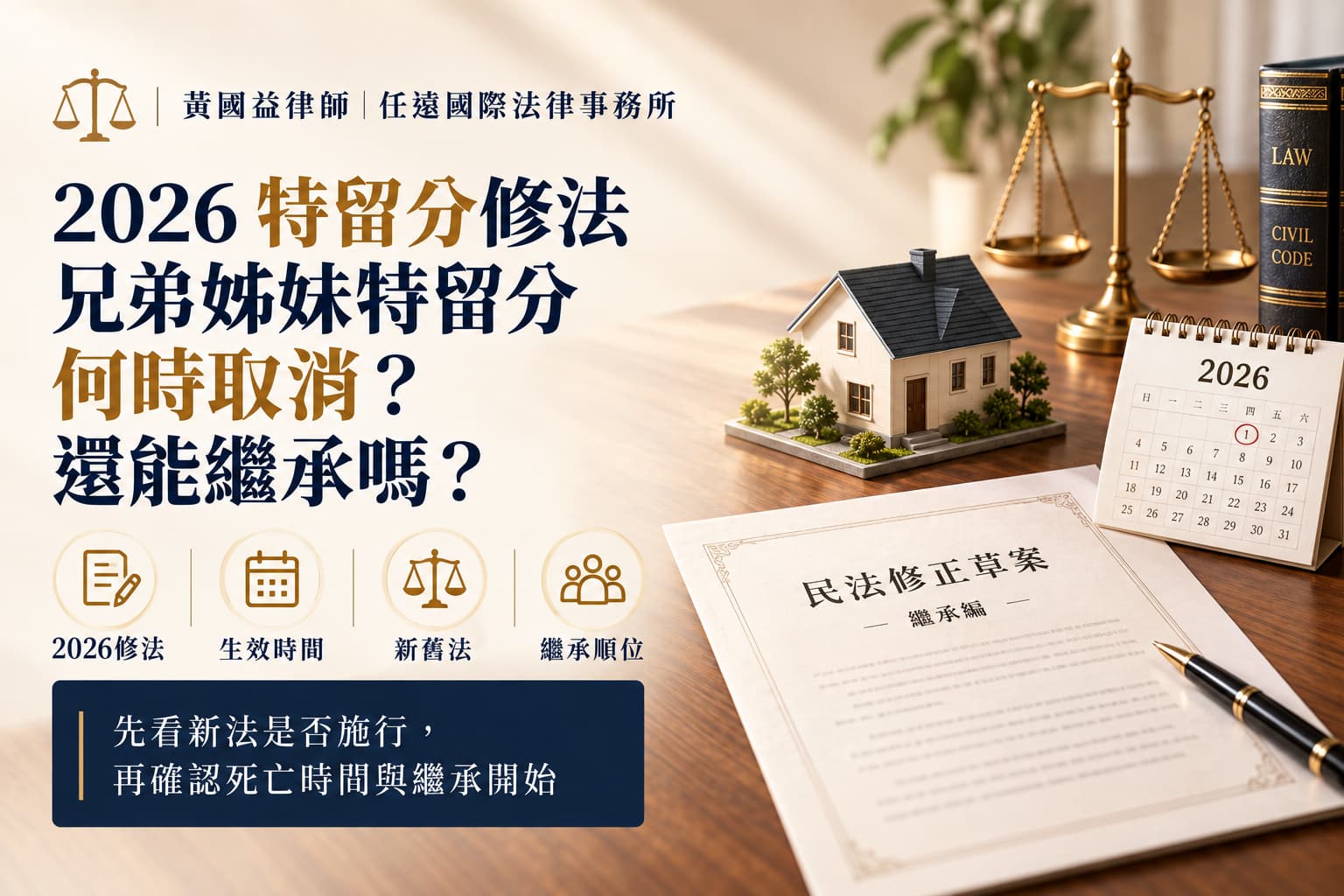 2026 特留分修法:兄弟姊妹特留分何時取消?修法後還能繼承嗎?
